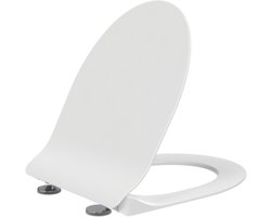 Creavit Ness wc-zitting – slim design – softclose – Duroplast – rvs scharnieren – glanzend wit