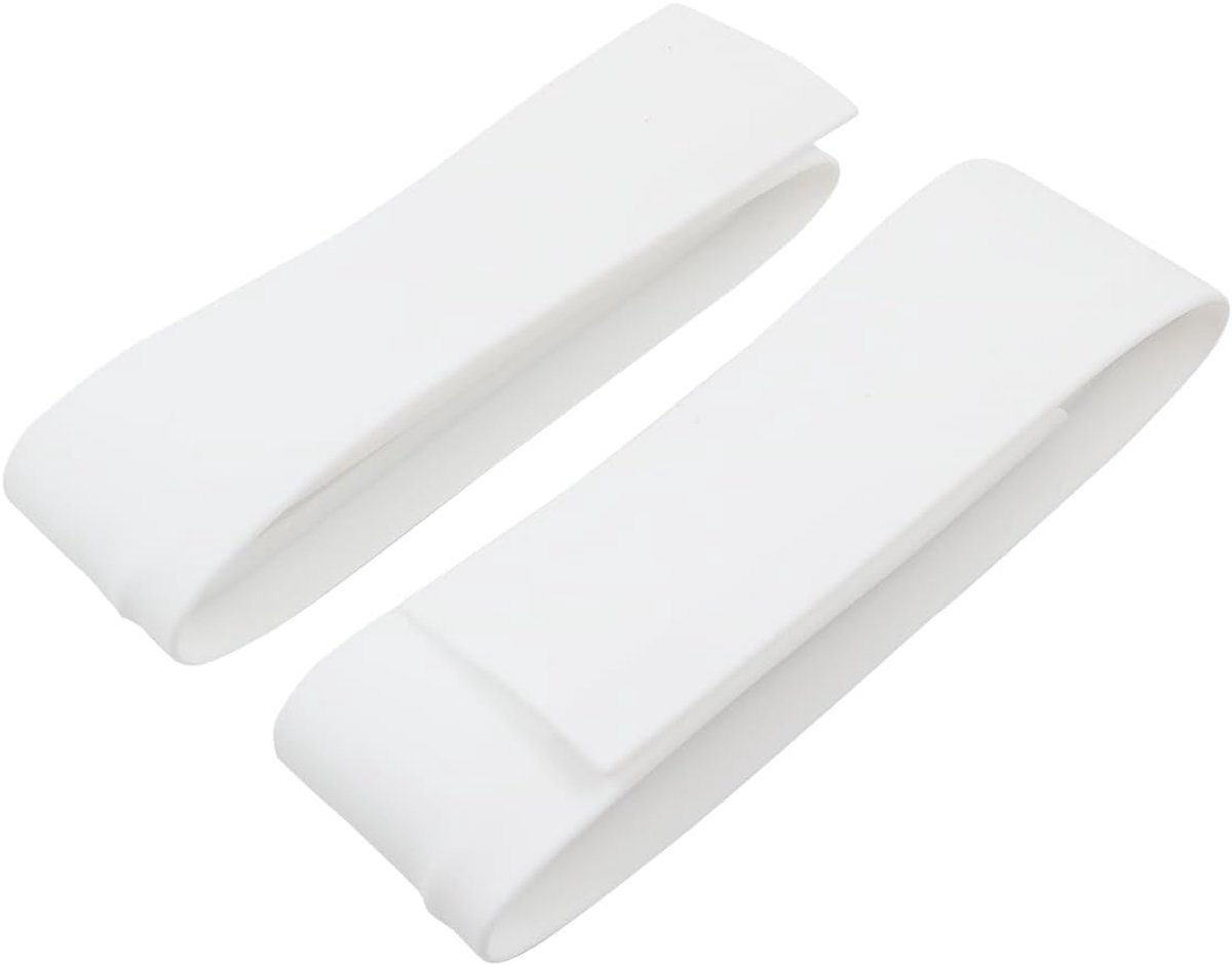 21 Inch Siliconen Gap Strip, Keuken Gasfornuis en Kookplaat Gap Seal Cover, Olie en Vlekbestendig, Wit 2 Stuks voor Keuken Tafelblad Gap Vulling