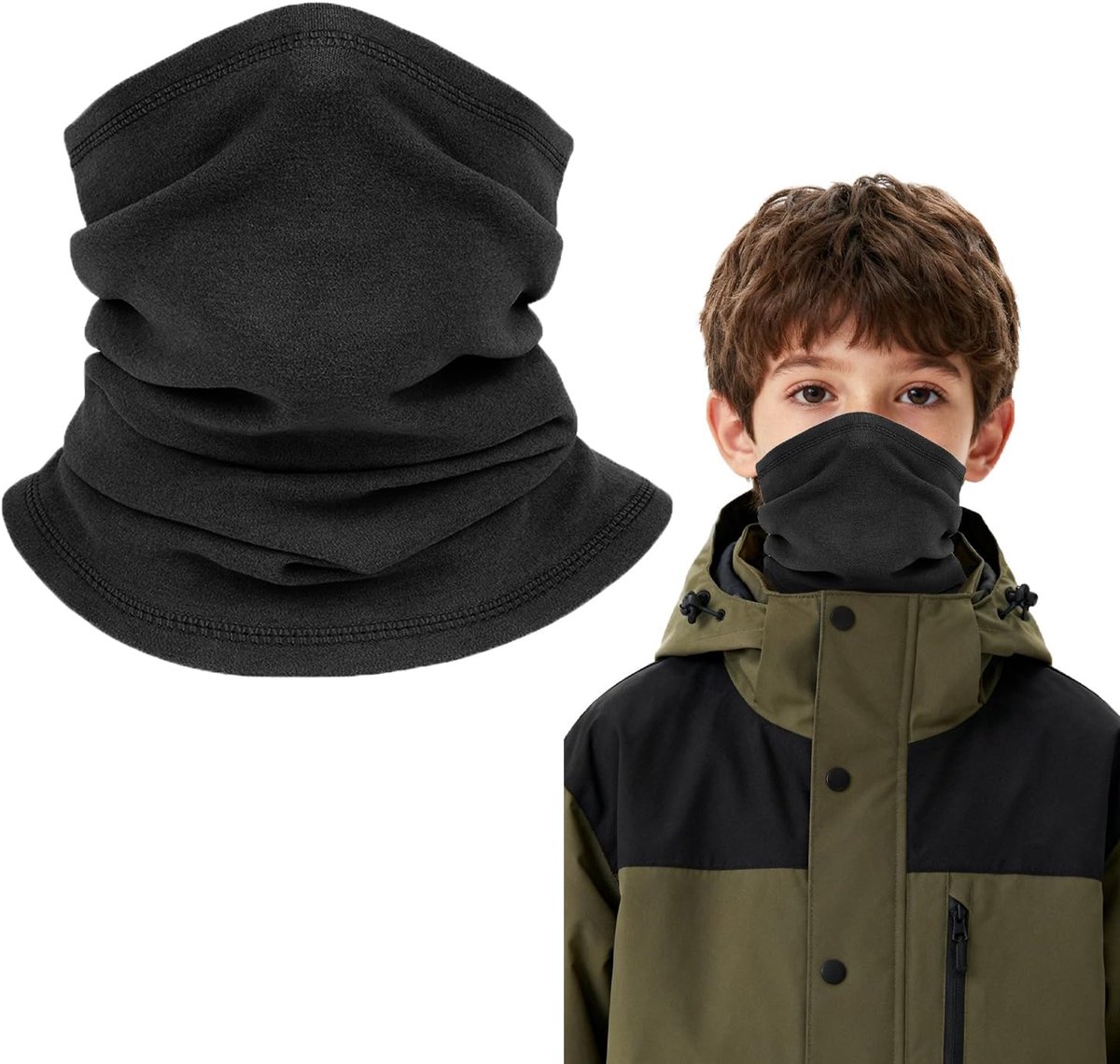 Winterse nekwarmer, zachte fleece sjaal, winddichte nekwarmer, geschikt voor buitensporten, houdt u warm en beschermt u tegen de kou.