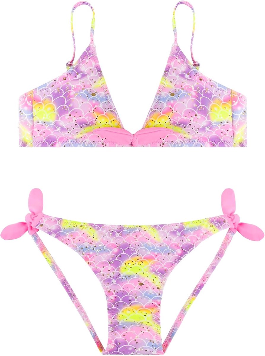Zwempak, tweedelig bikinisetje, tankinisetjes, zwempak voor meisjes van 2-14 jaar