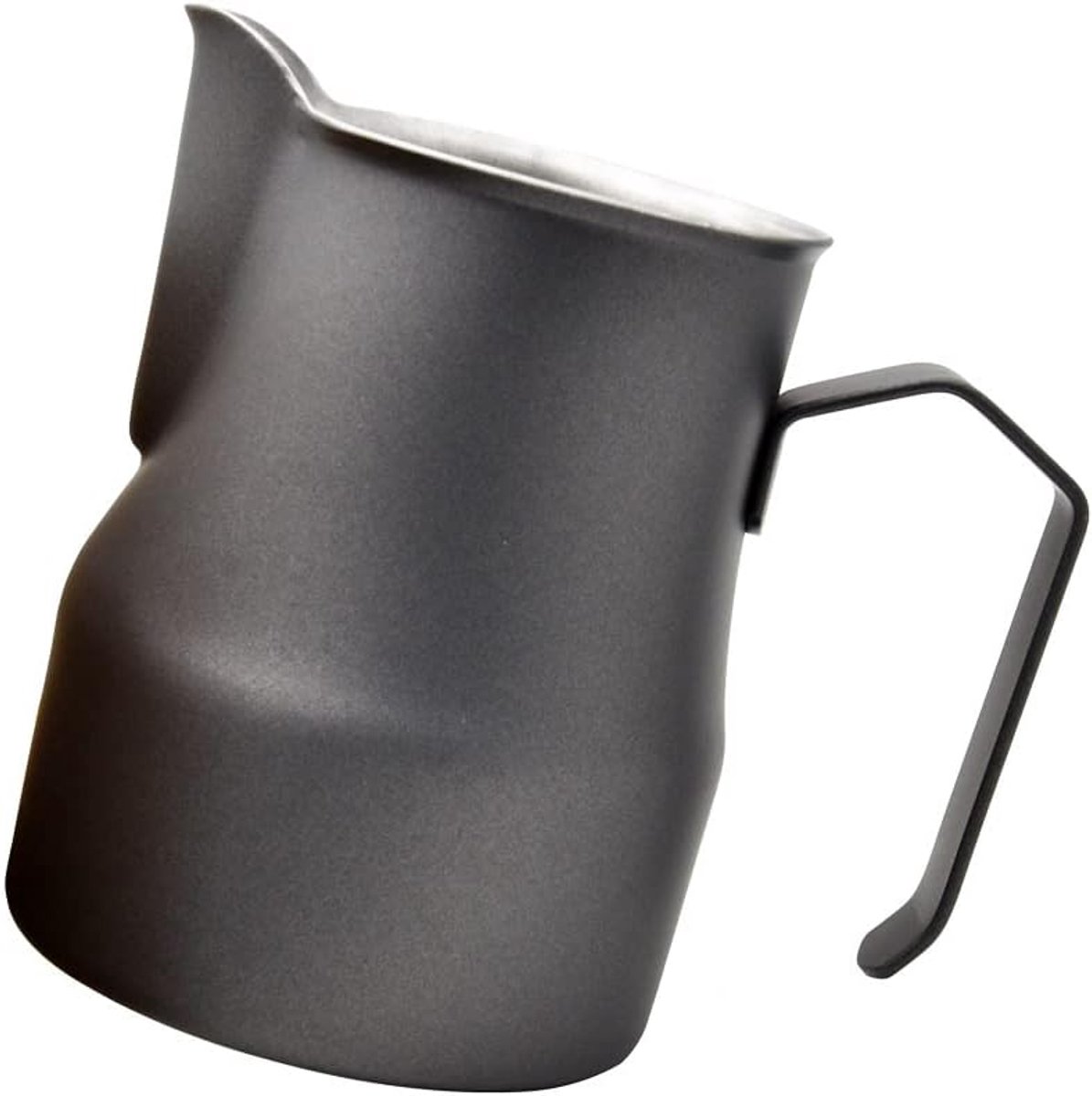 1 Stuk Roestvrij Staal Melk Kruik Opschuimen Kan, Melk Schenkkan, Melkkan Espresso voor Koffie en Latte Art, Melkkan Milk Pitcher, Zwart 500ml/17oz