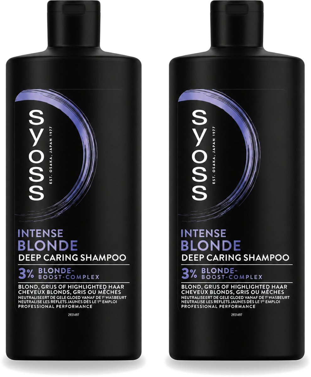 2 x Syoss – Shampoo – Blonde – 440 ml - Voordeelverpakking - 2 stuks
