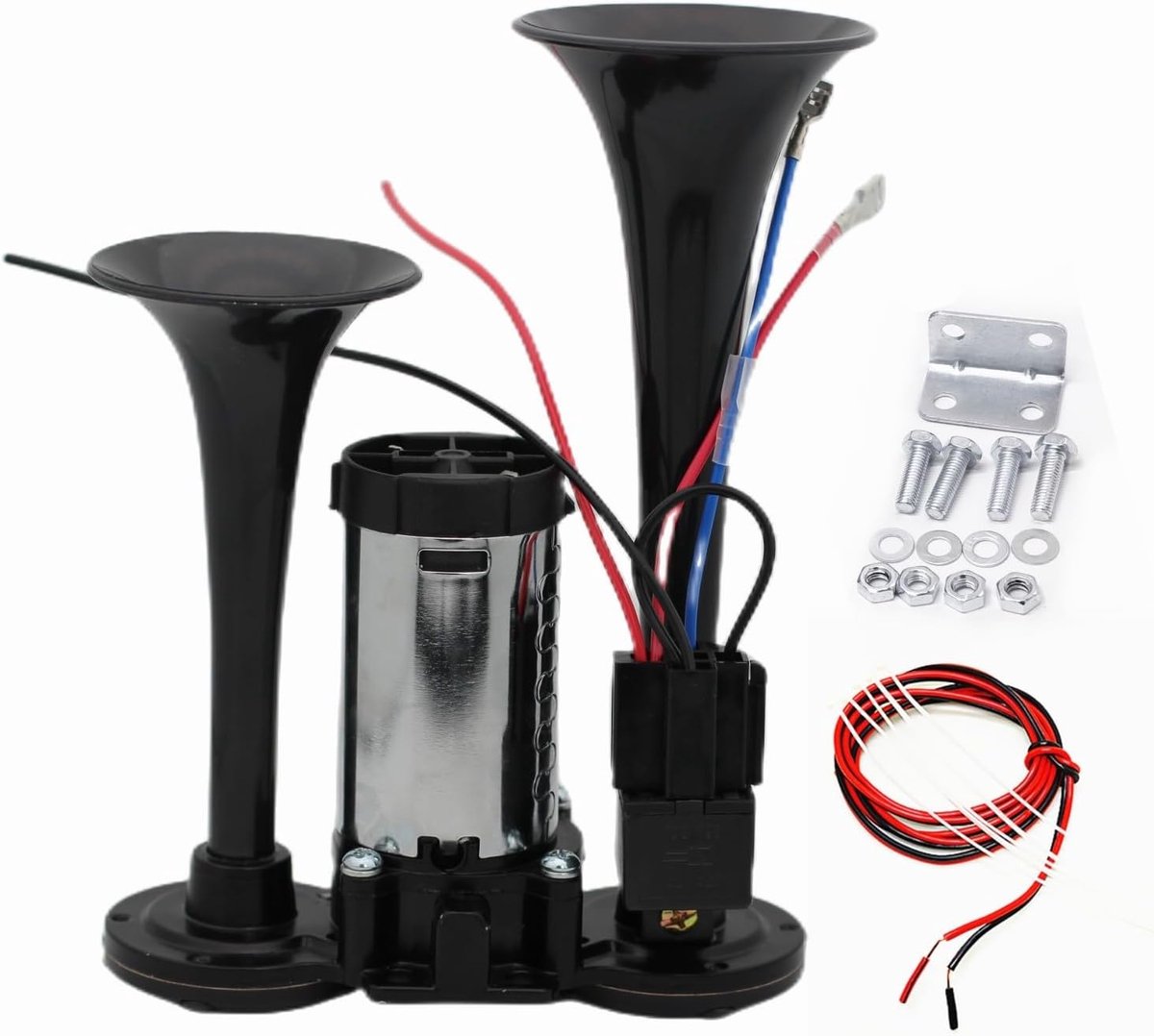 Waterdichte autohoorn sirene elektrische hoorn ronde hoorn 24V Universeel stofhoorn grote vrachtwagen hoorn verzegelde hoorn tweeter voor auto's motorfietsen Off road boten vrachtwagens SUV's