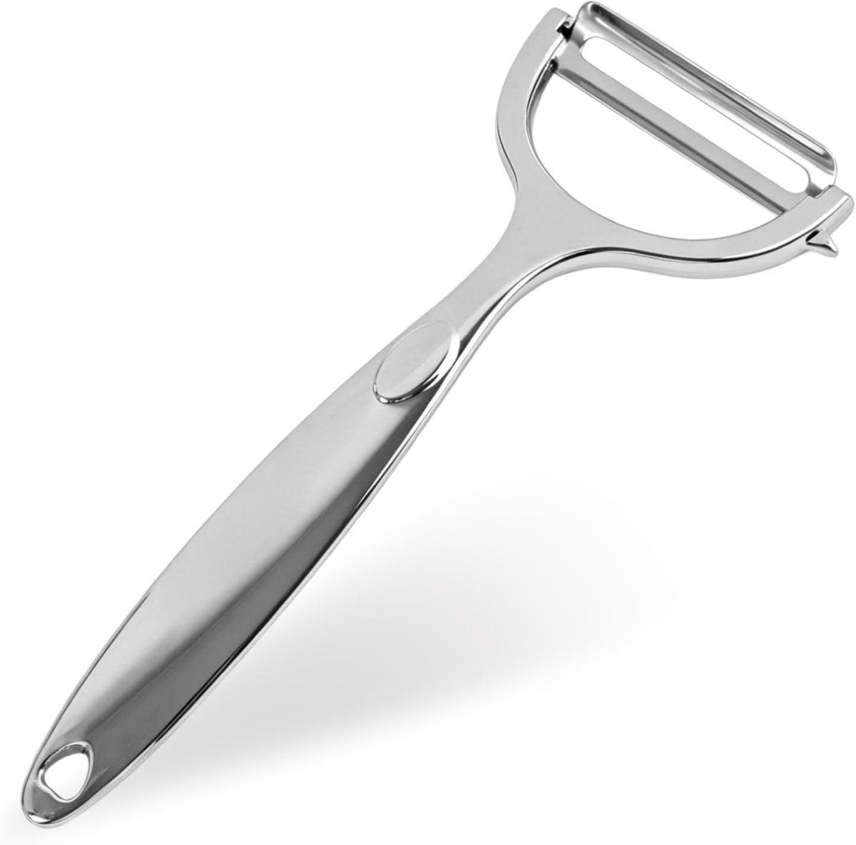 Groenteschiller van roestvrij staal, voor groenten en fruit, groentebesparend, appeldunschiller, aardappeldunschiller, ergonomische multifunctionele dunschiller