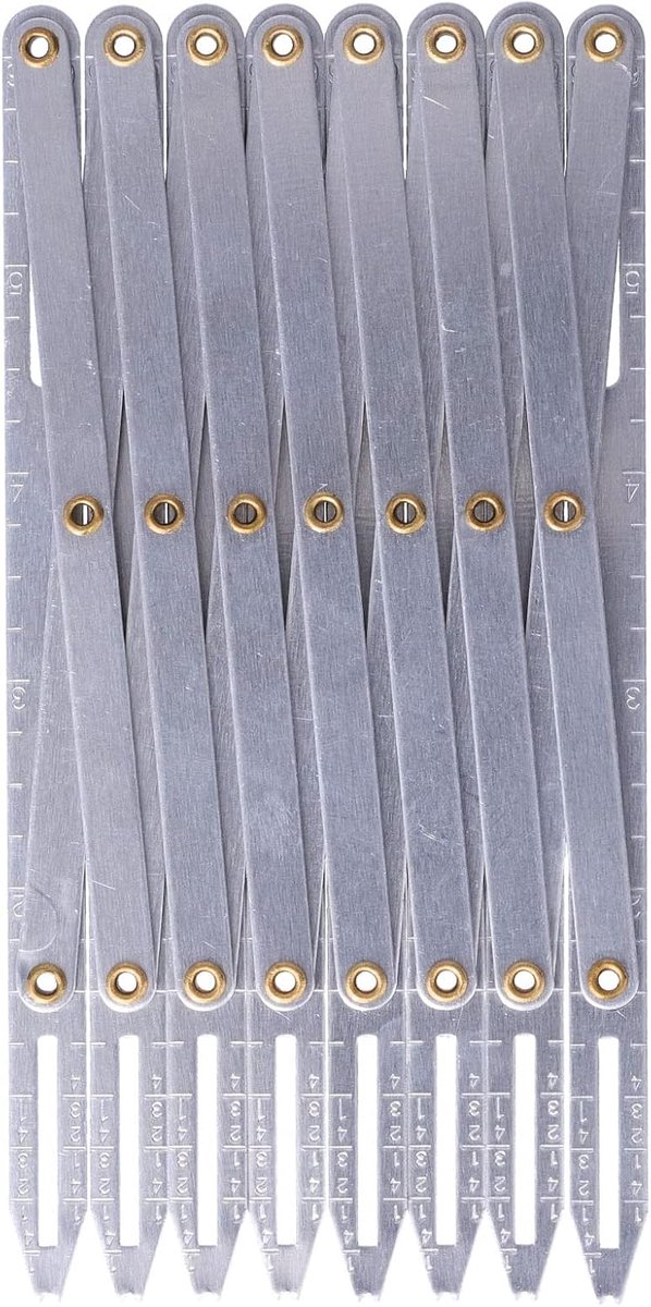 Verstelbare Lengte Naaien Gauge met Metalen Knop Anti Roest DIY Huishoudelijke Gordijn Accessoires