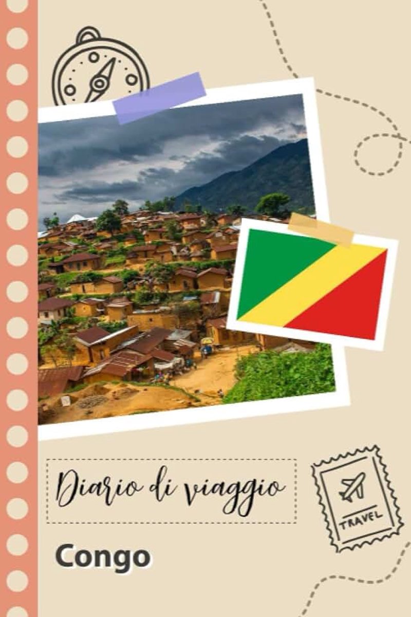 Diario di viaggio: Un divertente pianificatore di viaggio per documentare il tuo viaggio nella Repubblica del Congo per coppie, uomini e donne con suggerimenti e liste di controllo.
