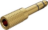 Goobay Hoofdtelefoonadapter 6,35 mm naar 3,5 mm, verguld, 1x 6,35 mm jack-stekker naar 1x 3,5 mm jack-bus