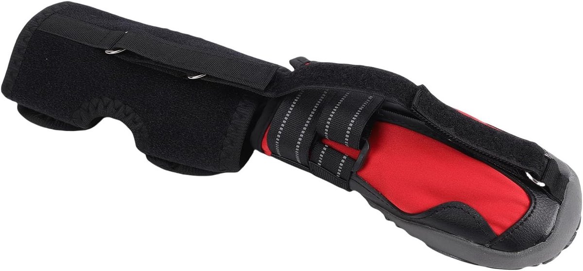 Hond Beenbrace Ondersteuning Laars Verstelbare Riem op Klapvoetbrace voor Honden met Loopproblemen Antislipzool Reflecterende Banden (S)