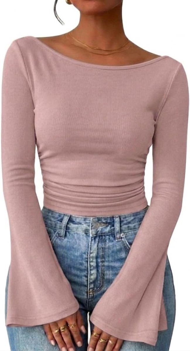Top voor dames, korte mouwen, lange mouwen, RIPP bovenstuk