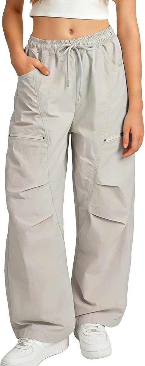 Cargo Broek Kids Parachute Broek Y2K Vintage Sport Joggers Elastische Trekkoord Taille Joggingbroek