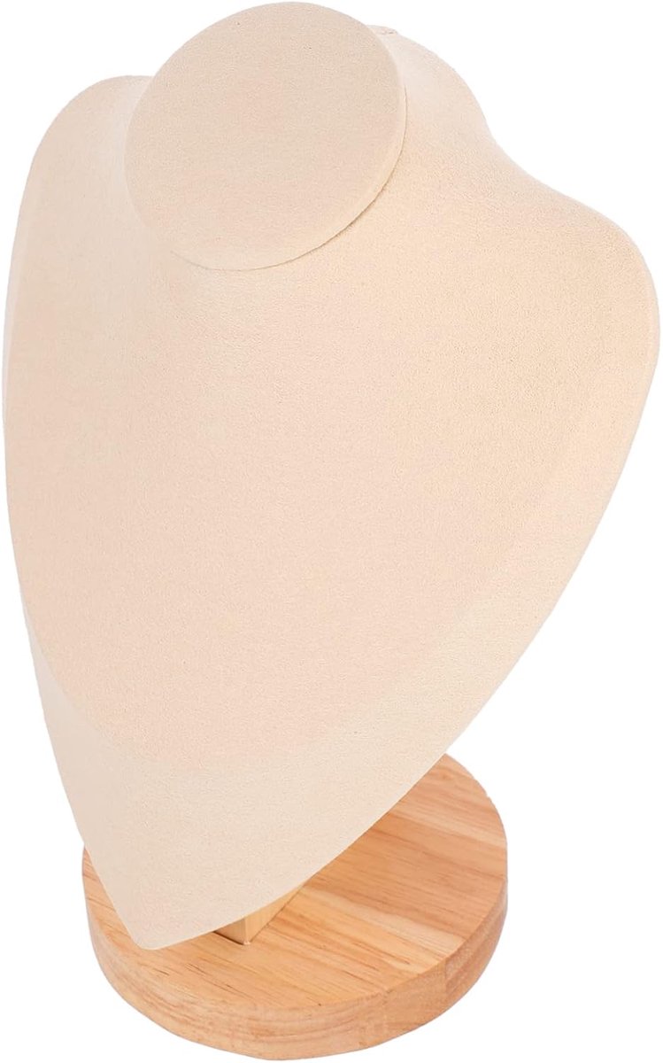 Ketting Houder Ketting Display Stands Stellage bord Display Meerdere en Weergeven Goud houder Display Voor Sieradenrek Houders Weergave Beige Bamboe