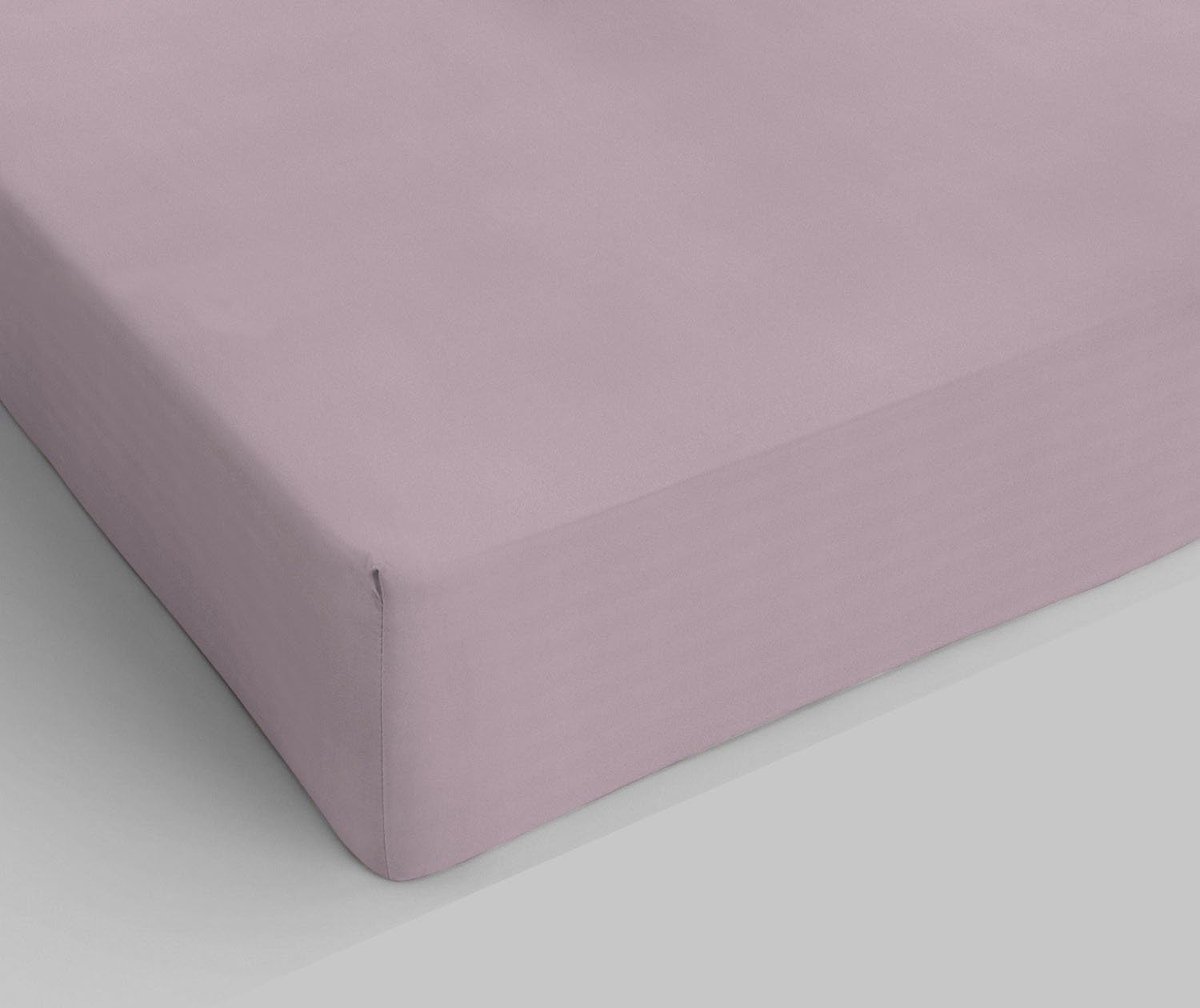 Bed Linen Hoeslaken Max Color, katoen, antiekroze, 1-zits en half