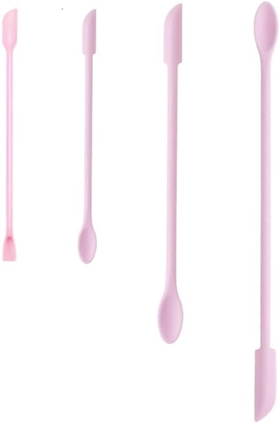 Spatels make-up schraper, siliconen kleine spatel voor cosmetica, herbruikbare lange dunne pot Scooper voor het krijgen van Last Drop Lotion, fles crème roerder voor keuken — afbeelding 3