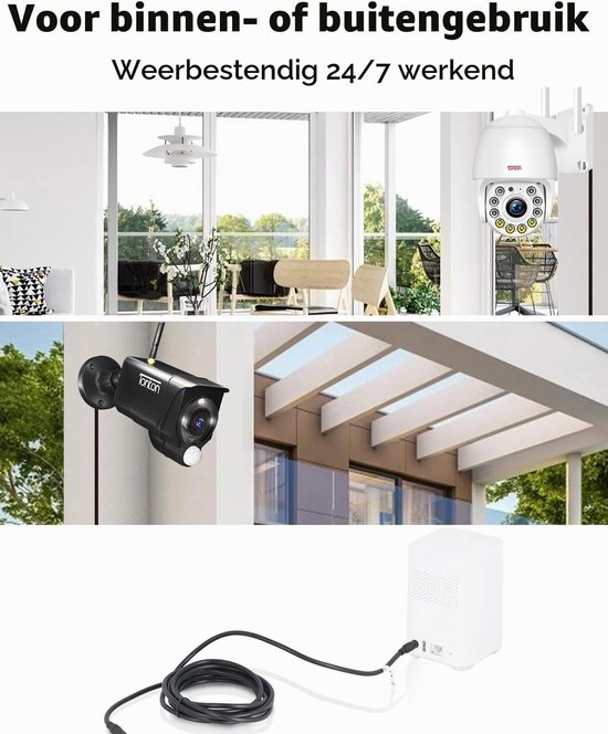 Power Verlengkabel 10M (33ft), 2.1mmx 5.5mm Vrouwelijk naar Mannelijk 12V DC Verlengkabel voor Tapo C110, C211, C510W, TC70 Camera's, Router, LED Strip Light, CCTV Camera's, DVR/NVR — afbeelding 2