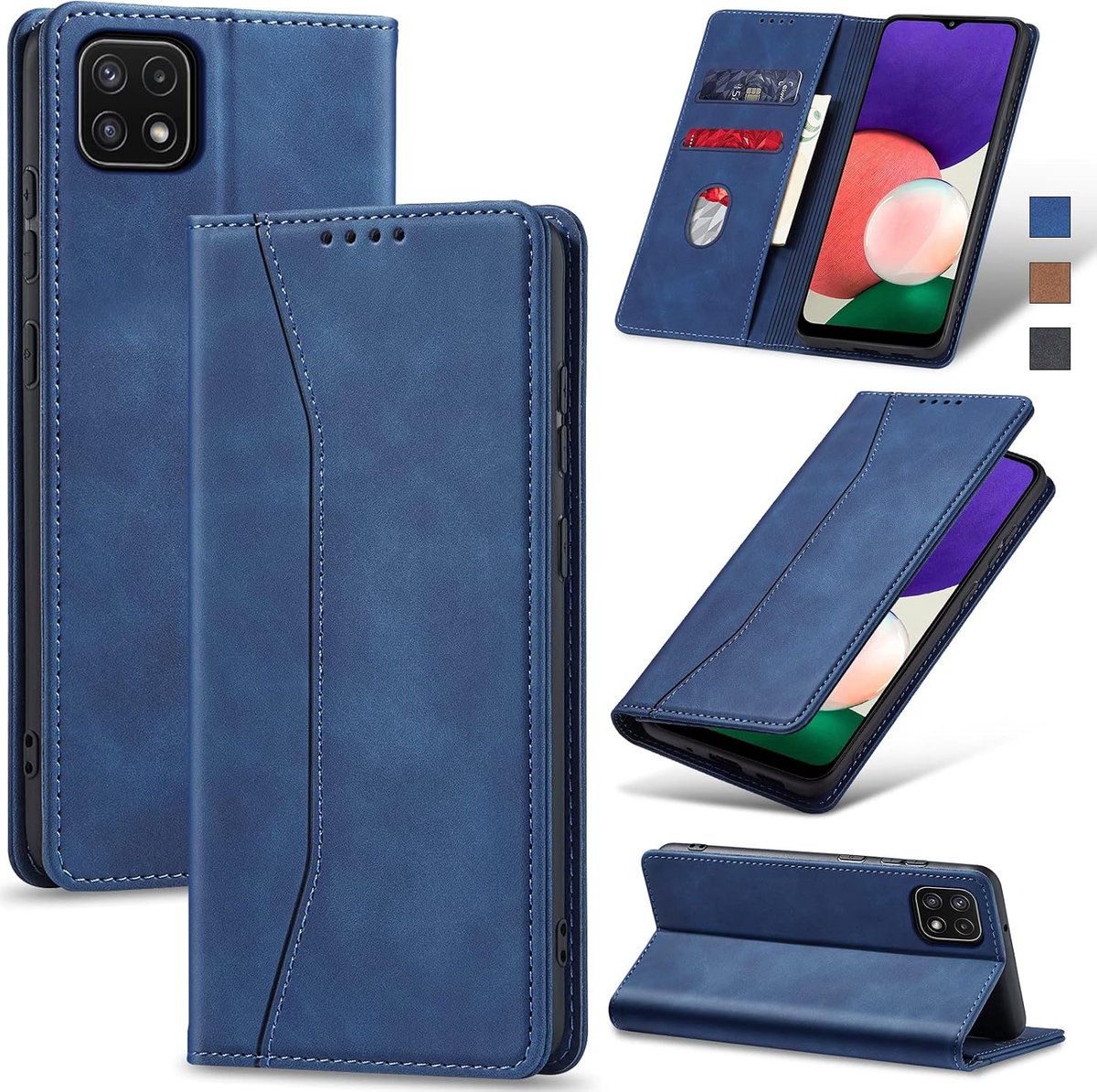 Hoesje voor Samsung A22,Blauw