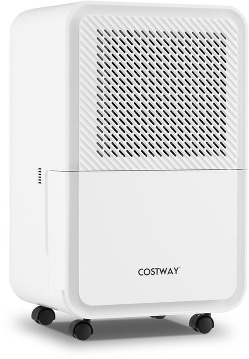 Luchtontvochtiger 15 L/Dag - Elektrische Ontvochtiger 150 Watt - Voor Kamers Tot 20 M2 - Wit - Met Timer En Slaapmodus