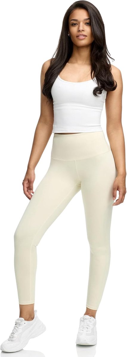 Sportlegging voor dames, hoge tailleband, nauwsluitend EM100