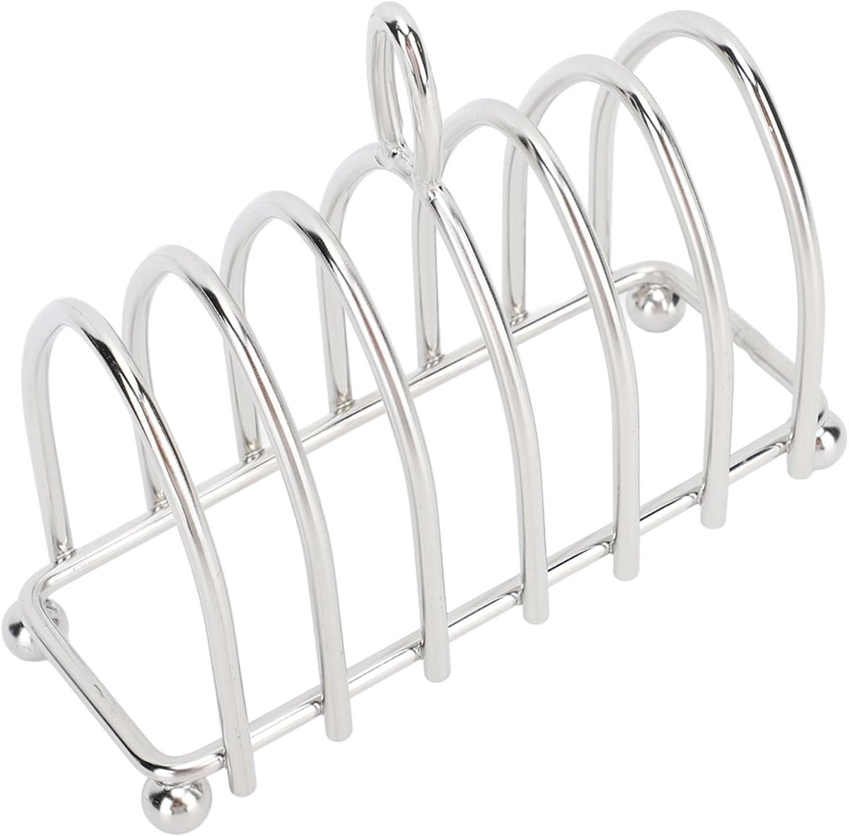 6 sneden, roestvrij staal, broodrooster en koelrooster voor heteluchtfriteuse-accessoires, broodopbergorganizer, voedselpresentatiestandaard (stijl 3)