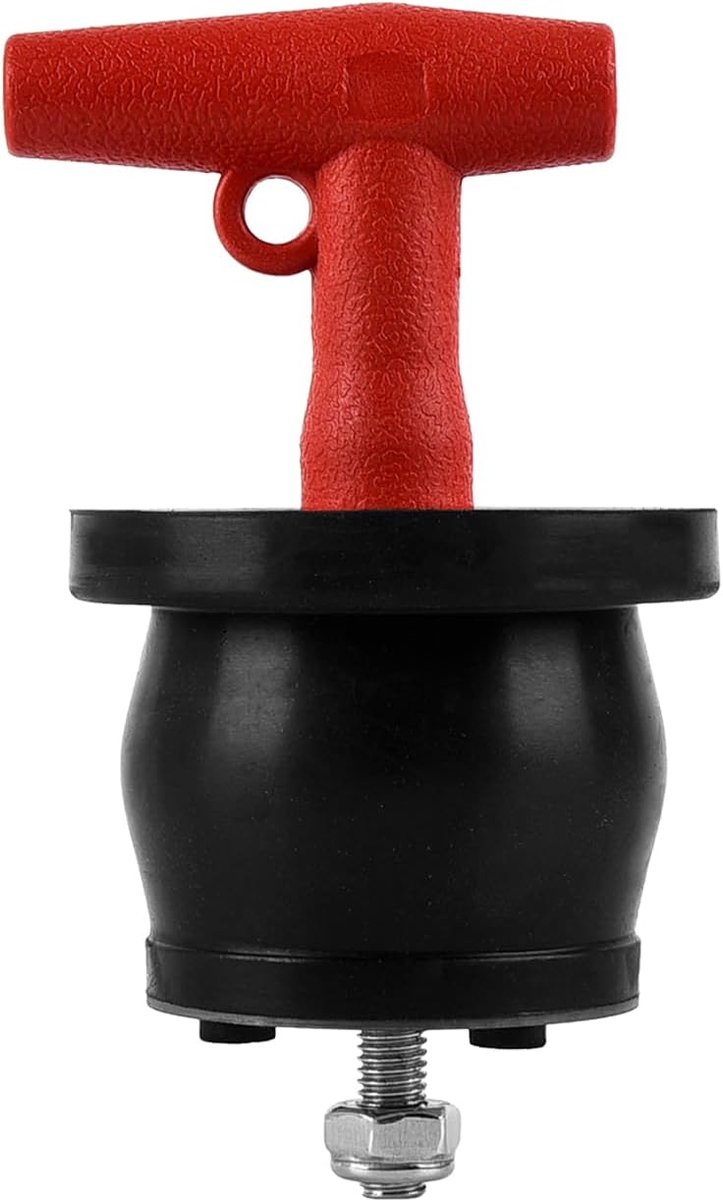 T-handvat Scupper Plugs Uitbreiding Rubberen Stekkers Boot Drain Plug Twist-Turn Afdichtplug met Schroef en Moer voor 45-51mm Pijp Diameter