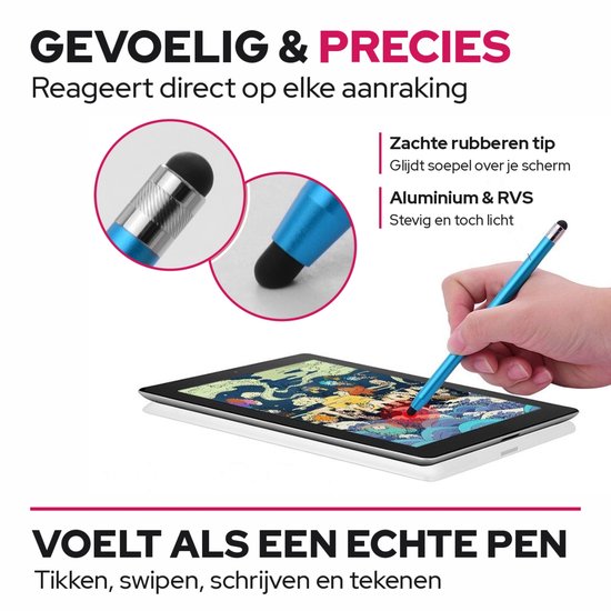 Casety 4 stuks stylus touchscreen pennetjes - Gemixte kleuren — afbeelding 5