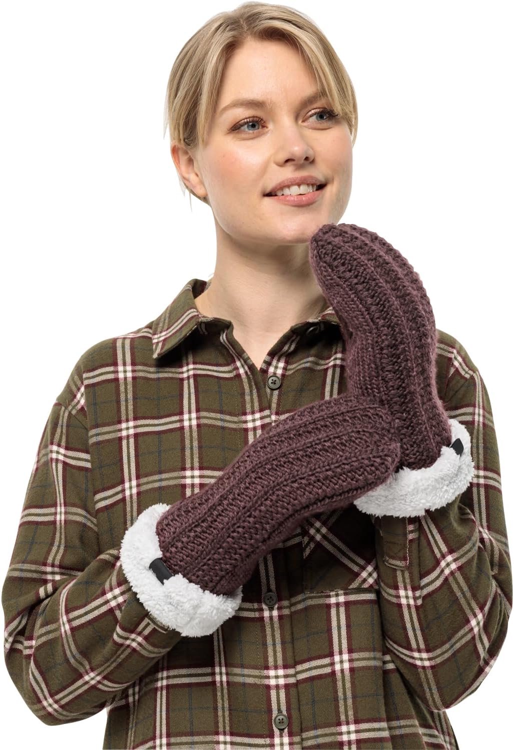 Warme Gebreide Wanten Dames - Zacht Fleece - Outdoor