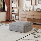 CHICFURN Hocker - Modulair - Schuimondersteuning - Grijs
