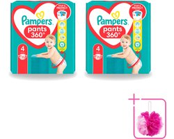2 x Pampers – Luierbroekjes – Baby Dry Pants Maat 4 – 25 Luiers - Bulkverpakking - Baby luier - Douchemop - Droge luier