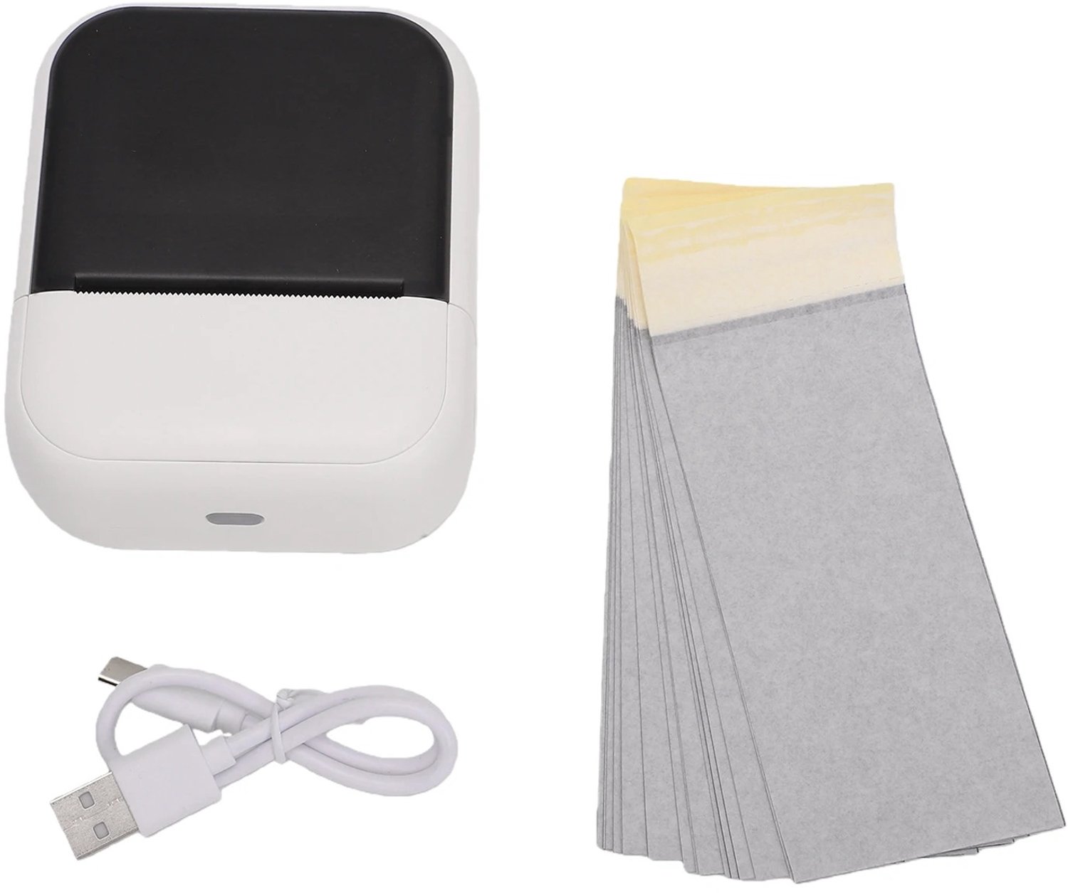Vurnomi Tattoo Printer - Labelprinter - Stencil printer - Mini printer - Tattoo printer - Bluetooth - 20 vellen - Android & iOS - Wit