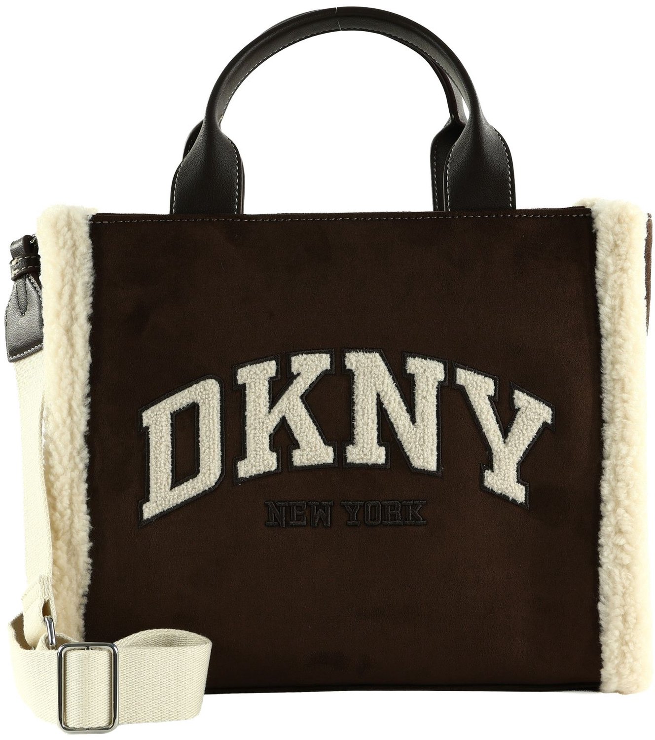 DKNY handtas schoudertas Hadlee Crossbody Coffee Bean donkerbruin