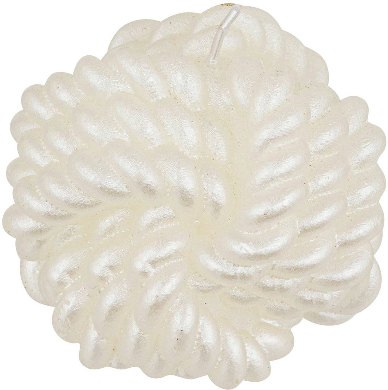 Feeric lights & Christmas Satijnen bolletje kaars 186 g Blanc