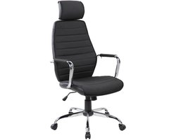 Furnitex QZY-41H - Draaibare bureaustoel - Zwart - TILT-mechanisme