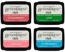 Spellbinders BetterPress Mini Stempelkussens - Flower Garden - 4 st.