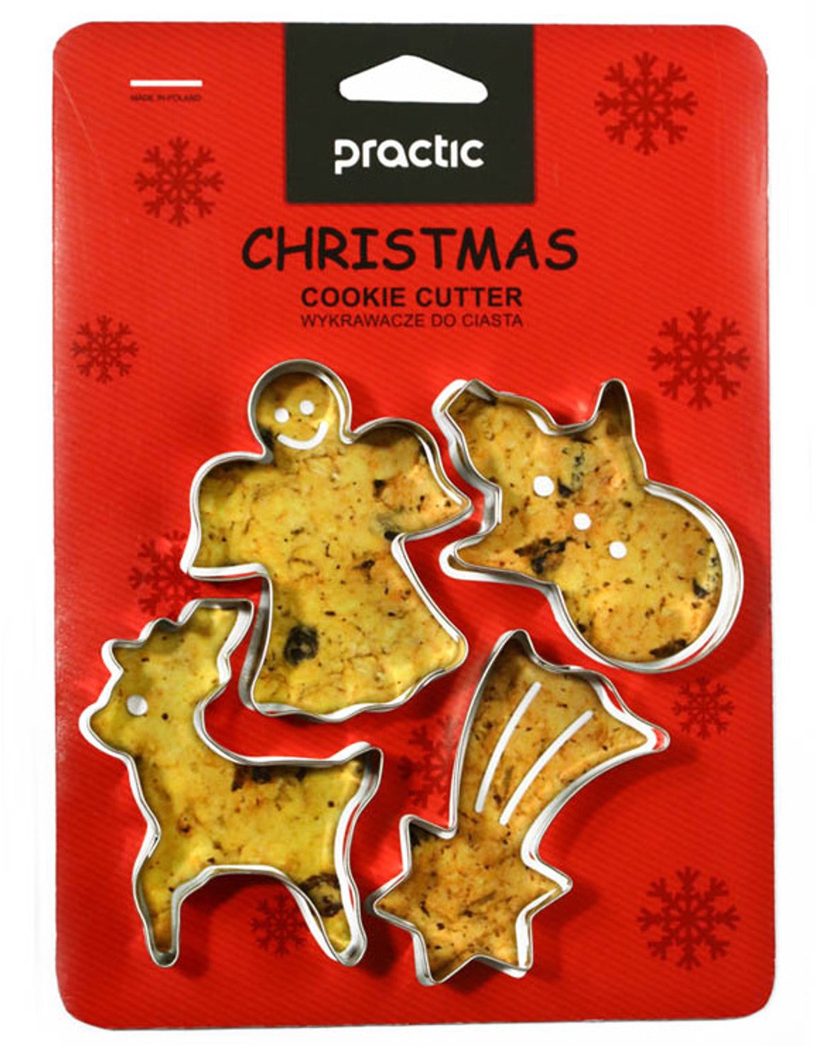 PRACTIC - Set uitsteekvormpjes voor koekjes, Kerstmis