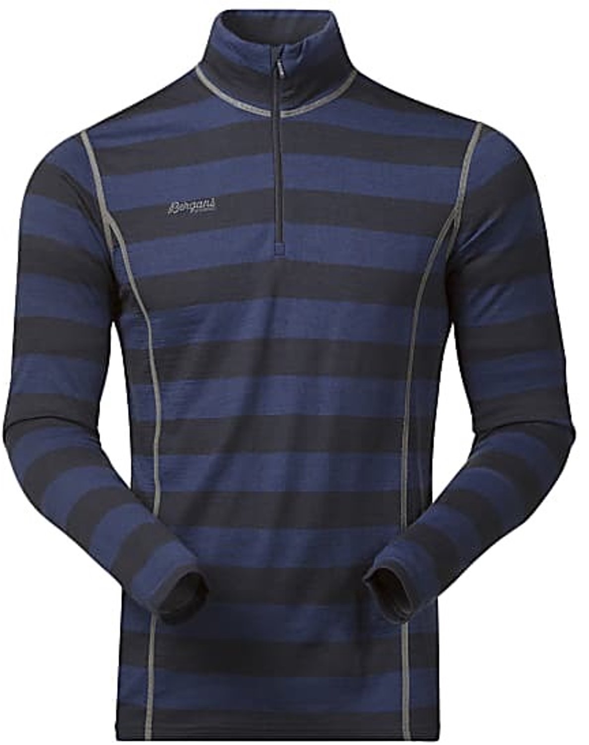 Bergans Akeleie half zip thermoshirt heren blauw/grijs