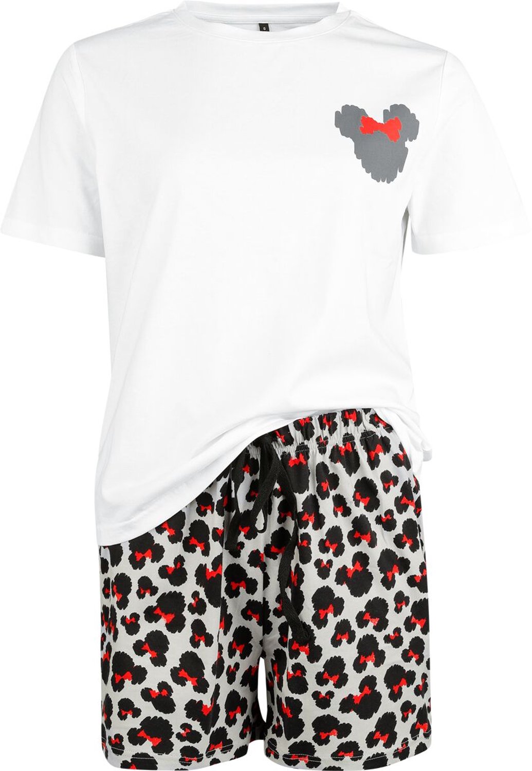 Mickey Mouse Mickey & Minnie Mouse Minnie Luipaardprint Pyjama meerkleurig Katoen multicolor