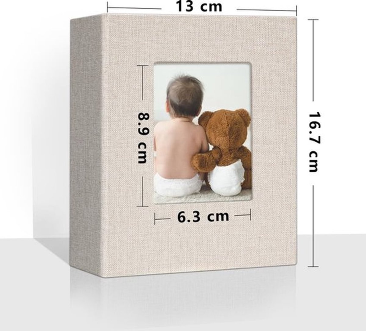 - Fotoalbum - Invoegalbum - 600 Foto's - Beige - Postkaarten Album - Voor Herinneringen - Model VR-MB26K-50K-Beige