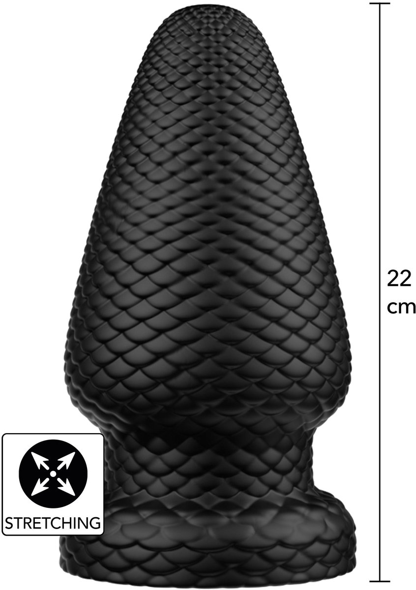 Hidden Desire Anale speeltjes - Giant Dragon Butt Plug PVC XXL