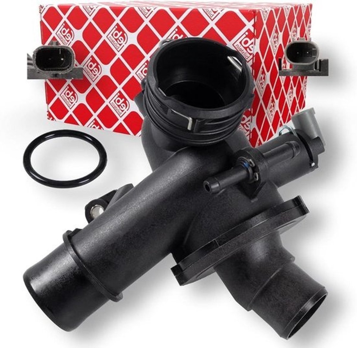 Thermostaat met behuizing - Koelmiddelregelaar Motorkoeling - Motor Temperatuur Regelen - Voertuigspecifieke Pasvorm - 14 x 10.4 x 9.2 cm