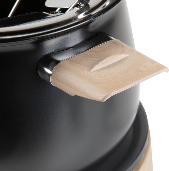 DOMO DO735F Fonduepan - Elektrische Fondueset - 8 Personen - 1500W - 1,4 L - Houtlook/Zwart — afbeelding 5