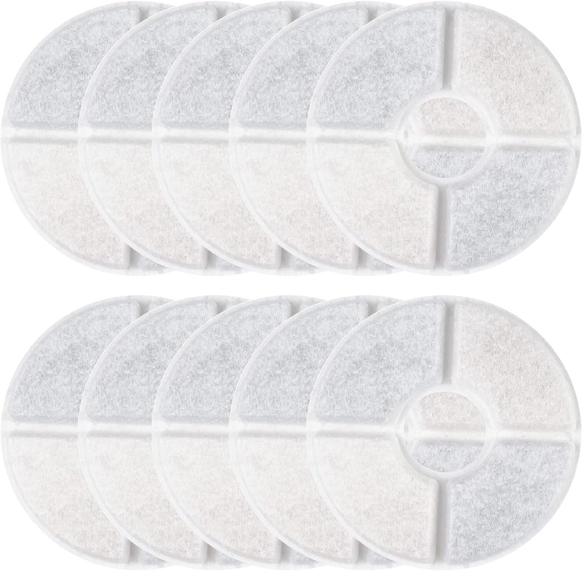 Huisdieren Waterfontein Filter - 10 Stuks Vervangfilters met Actieve Koolstof voor Katten Waterdispensers