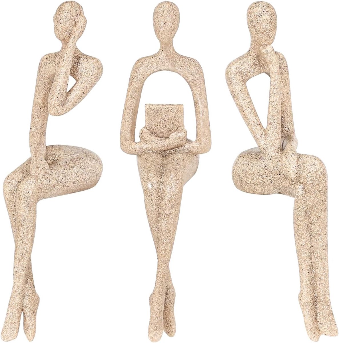 Denkerbeeld - Set van 3 - Polyresin