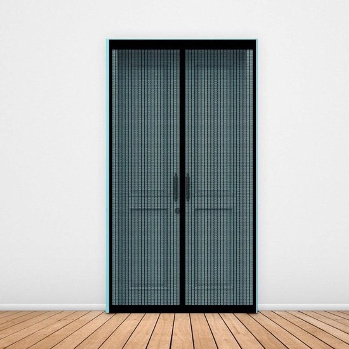 Magnetisch Horndeurgordijn - Vliegengaas Deur - Insecten Buiten Houden - Automatische Sluiting - 120 x 230 cm - Zwart