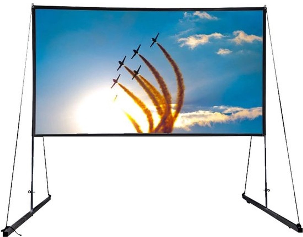 Groot 150 Inch Canvas Projectiescherm 16:9 voor Binnen en Buiten, Ideaal voor Films en Presentaties