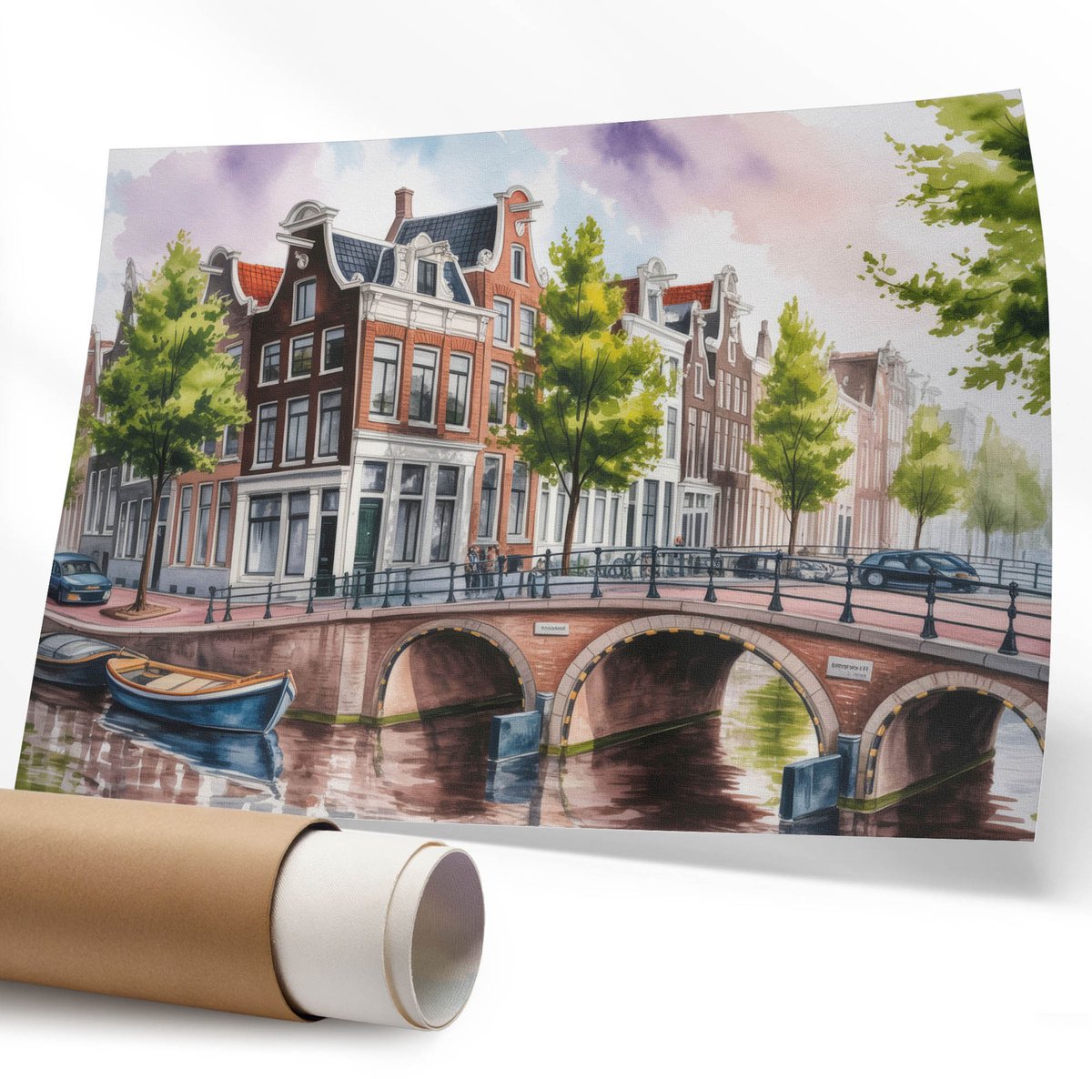 Coloray Canvas Poster Polycanvas - Minimalistisch Landschap, Fotografie - 594 x 840 mm - Zwart-wit Poster - Rechthoek - Decoratieve poster - Kantoor - Minimalist