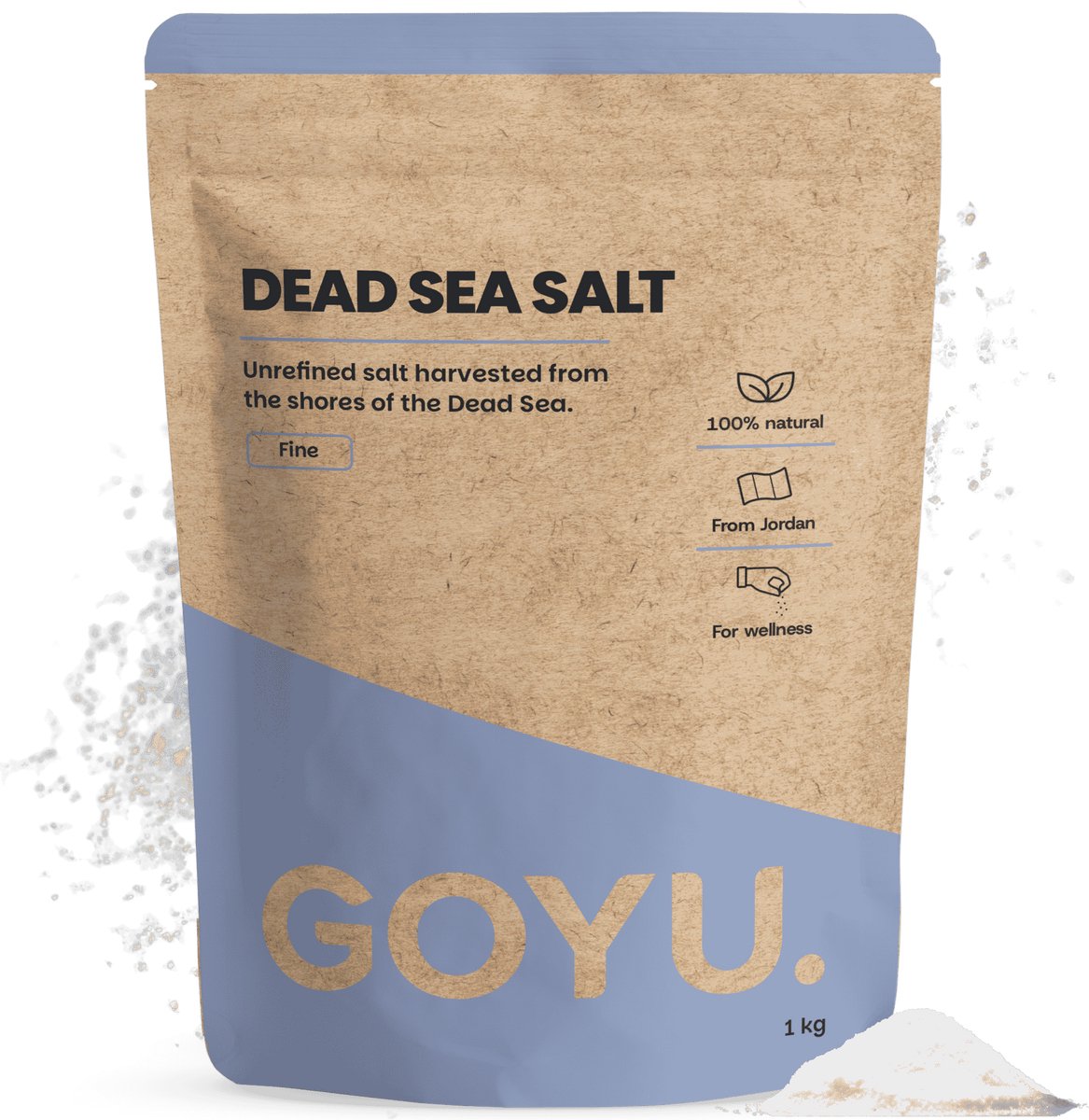 GOYU Dode Zee Zout 1 kg - Badzout - Psoriasis