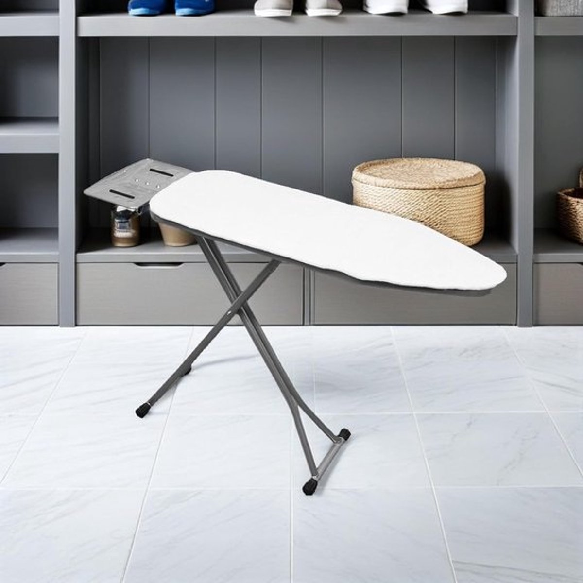 Strijkplank Onderlegger - Strijkmat Tafelkleed - Kleding Strijken - Sneldrogend Oppervlak - 98x32 cm - Wit