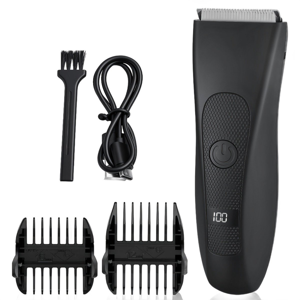 Currero Foil Shaver - Scheerapparaat Mannen - Hoofd Scheerapparaat - Head Shaver - Tondeuse met Trimmer - Lichaam en Baard - Oplaadbaar