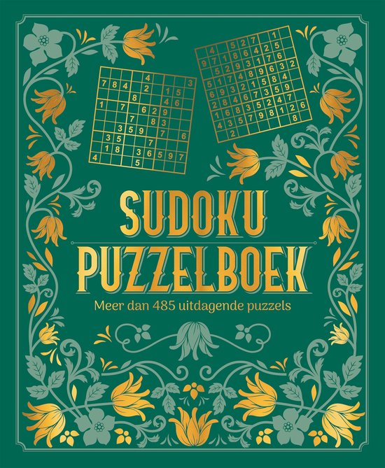 Omslag van Sudoku puzzelboek groen — Volume 1
