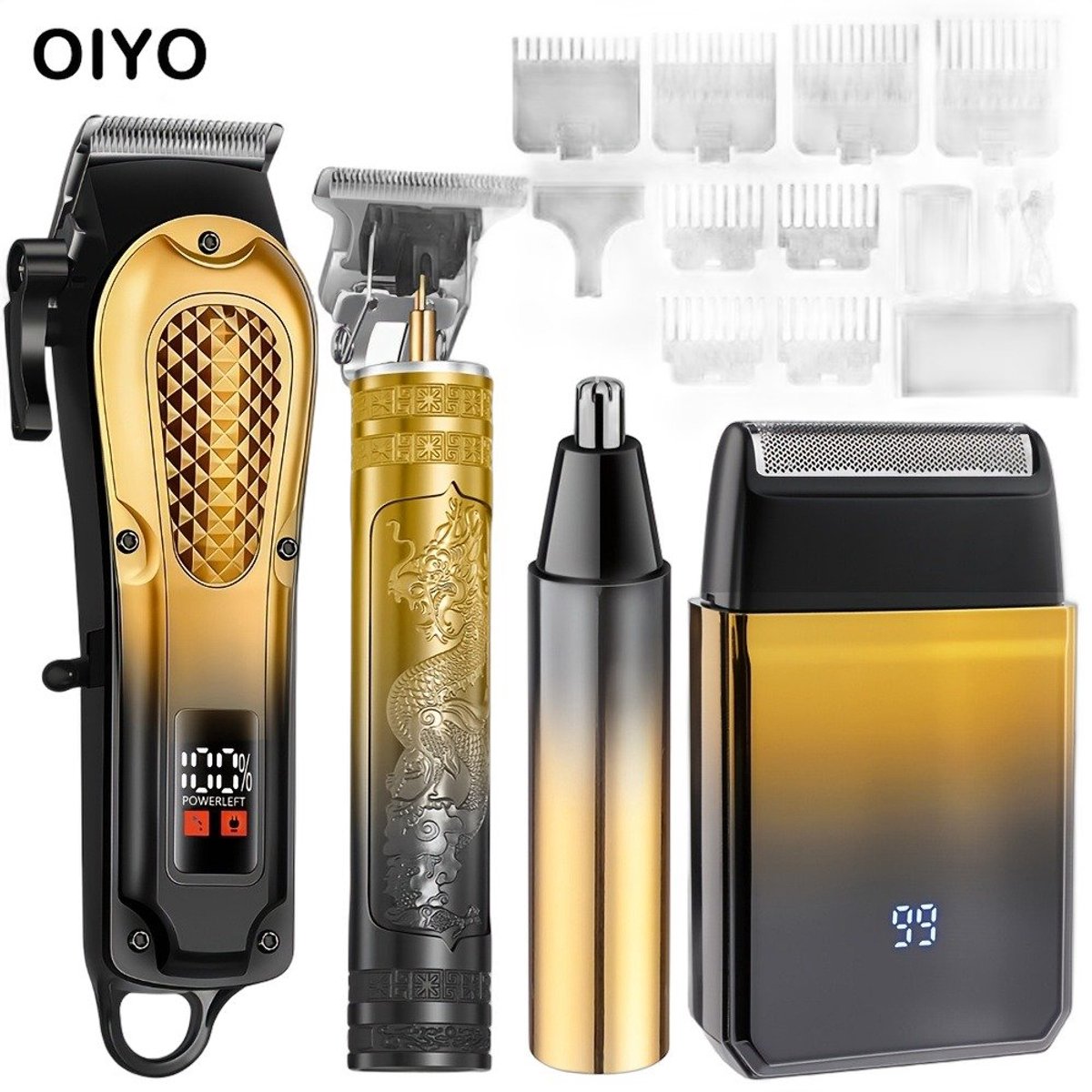 Currero Foil Shaver - Scheerapparaat Mannen - Hoofd Scheerapparaat - Head Shaver - Tondeuse met Trimmer - Lichaam en Baard - Oplaadbaar