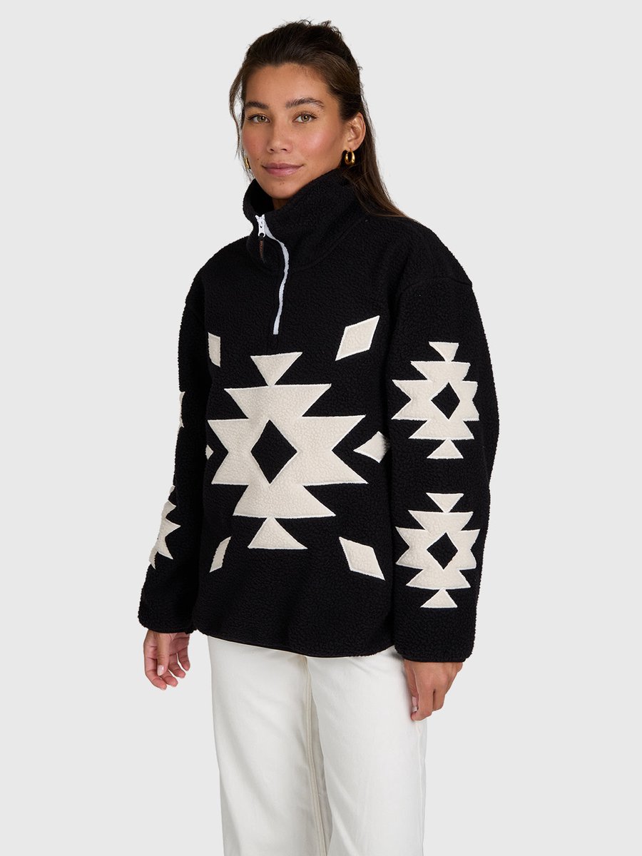 Brunotti - Charley Teddy Fleece Dames - Black - Fleece met Rits - Loose Fit - Extra Warm - Ademend - XL — cadeau in Mode & Accessoires - foto 7
